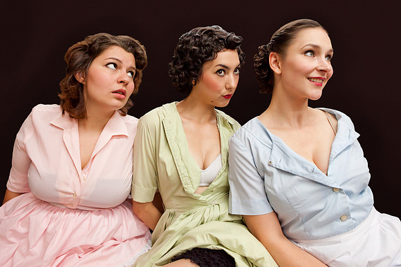 Promo image for ReGroup Theater's production of "Weep For The Virgins"