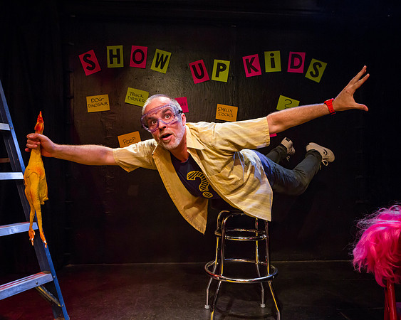 Promo image: Peter Michael Marino's one-man show "Show Up Kids"