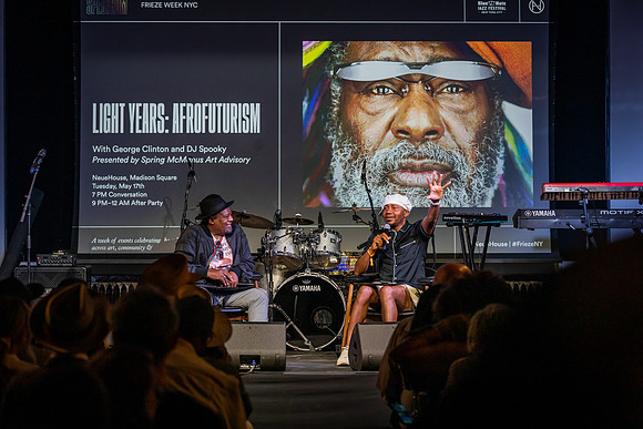 George Clinton and DJ Spooky, Art Opening NeueHouse, NYC