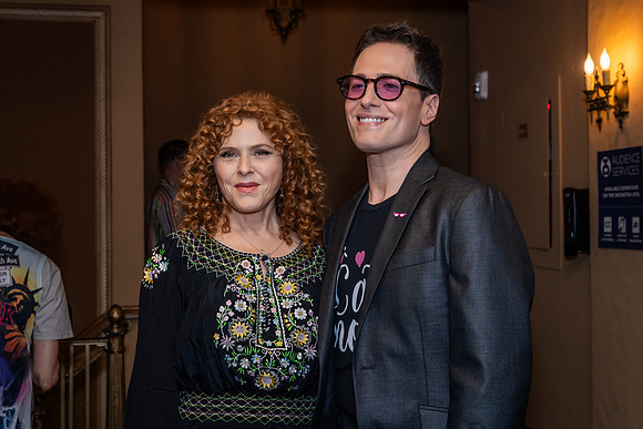 Bernadette Peters and Randy Rainbow, Broadway Barks, NYC